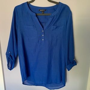 Blue Express semi sheer top